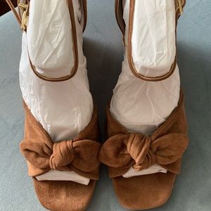 Jessica Simpson JD-Delirah 7 ½ size. Tabacco, Lux kid suede.